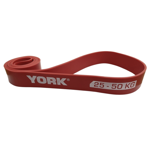 Резинка для фитнеса  York 25-50 кг красный #Y-80505 - фото №5